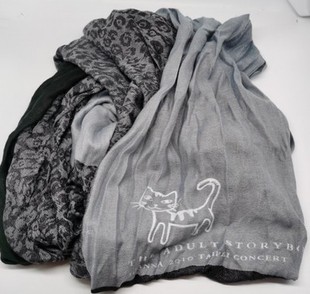 男女同款 围巾 仿真丝春秋薄款 JAY