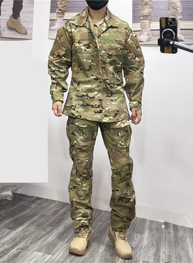 军鸟G3户外美式迷彩套装工装战术长裤防刮防泼水外套特种兵冲锋裤