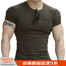 特种兵短袖 夏季 t恤男修身 显肌肉健身紧身衣运动纯棉圆领弹力体恤