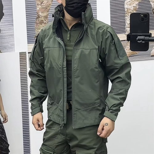 秋冬抓绒冲锋衣防风防水夹克