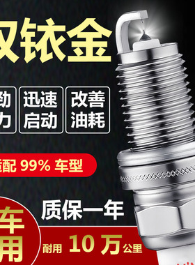适配五菱之光火花塞6376e3荣光6388 465QR6390QF双铱金6376nf汽车