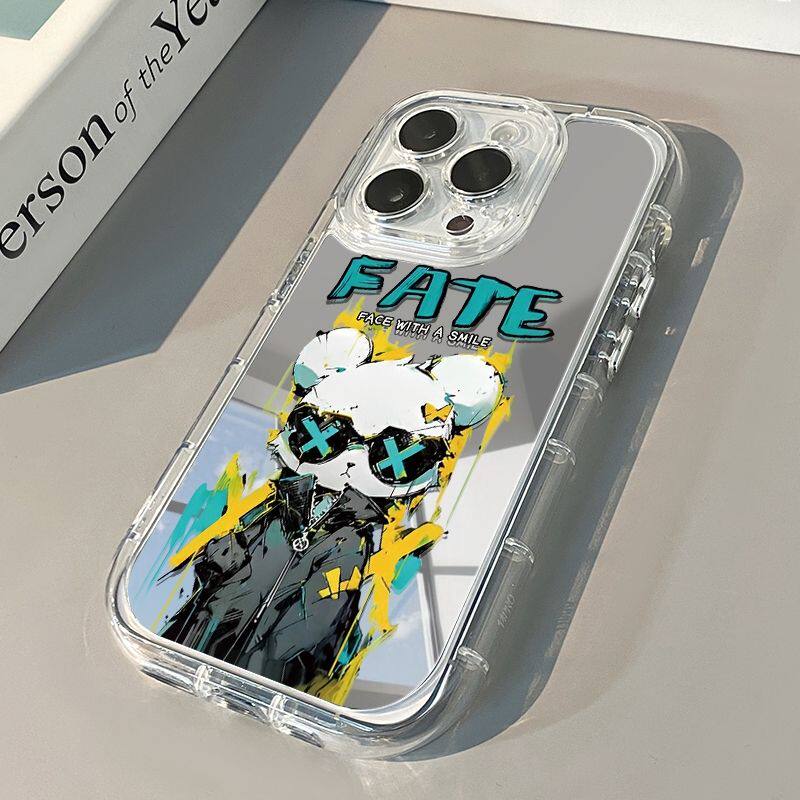 适用于苹果iPhoneXSMax (全型号) 手机壳 镜面 带补妆镜 镜头全包 时尚 iPhone15Plus 质感 iPhone8Plus保护