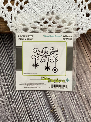 Die-Versions *圣诞切割模板刀模#DVW-399 Snowflake Corner 雪花