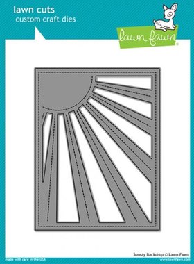 Lawn Fawn *切割模板/刀模 #LF1988 Sunray Backdrop 太阳光芒