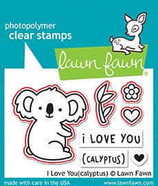 Lawn Fawn *图章/印章/模板 #LF1823/1824 L Love You(calyptus)