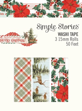 Simple Stories *手帐纸胶带 #11326 Country Christmas 圣诞系列