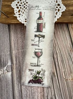Tim Holtz *EZ图章 #THMB028 复古迷你蓝图系列 -WINE 品味葡萄酒