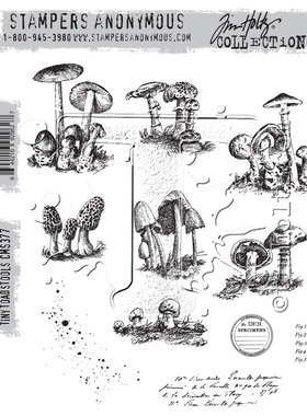 Stampers Anonymous /Tim Holtz *EZ图章 #CMS377 Tiny Toadstool