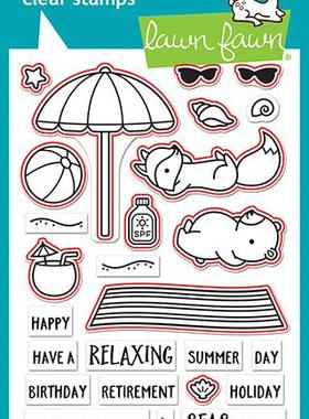 Lawn Fawn *透明图章/印章/模板 #LF1953/1954 On The Beach