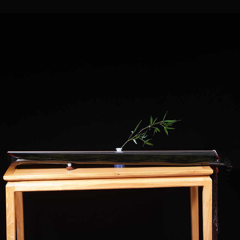 自远堂古琴中和专业演奏百年云杉木纯手工生漆八宝灰蕉叶生漆包邮