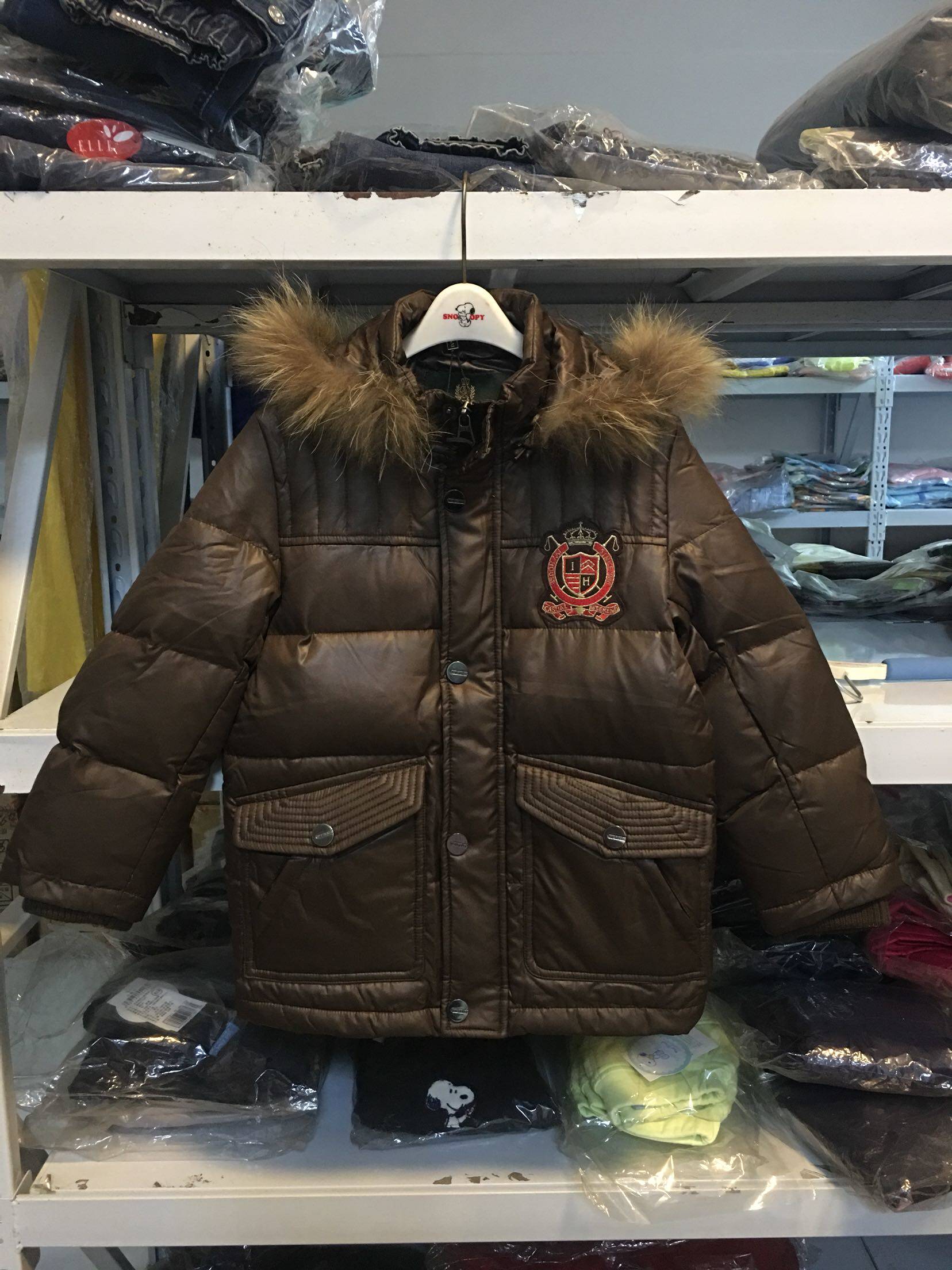 Ivy house常春藤童装男童羽绒服 专柜正品新款加厚中长款羽绒服