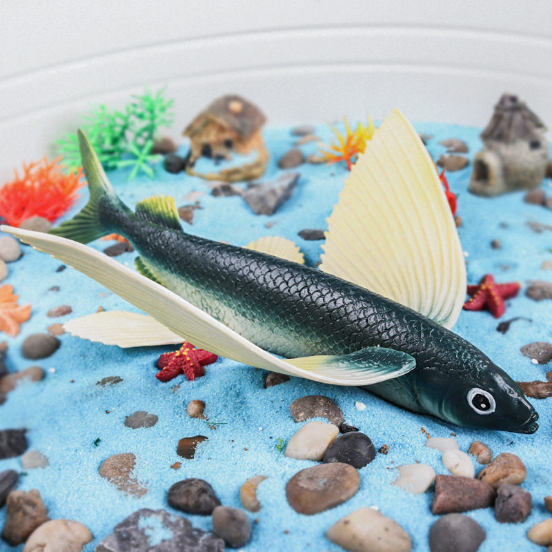 仿真飞鱼模型实心海洋生物