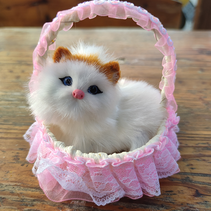 篮子里的会叫小猫咪大号3-6岁