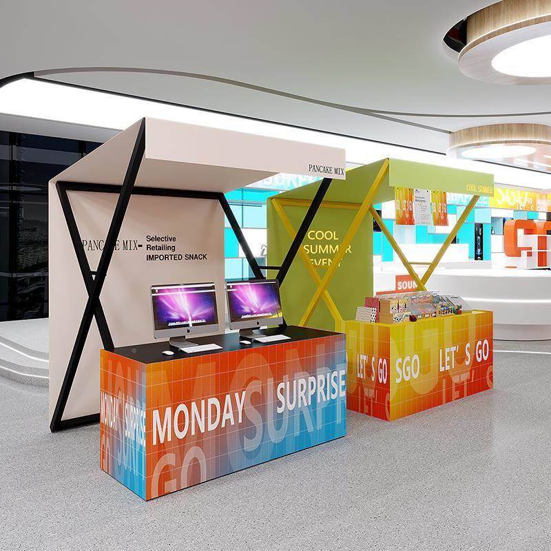 市无品牌\/集摊位展景示架商摆街移动售卖业地摊车区广场城市文化