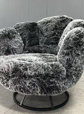 米兰新款北欧设计师edra沙发椅意式轻奢熊爪椅休闲单人客厅休闲椅