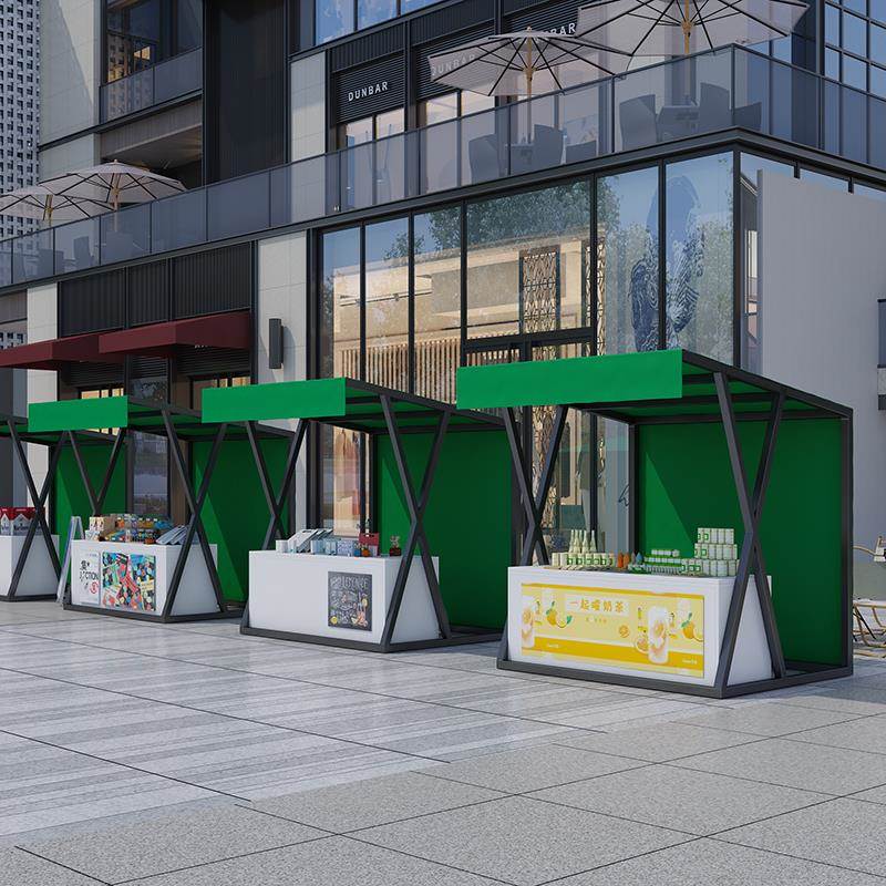 篷红摆摊货架市集节JVI日摊位展示架户外商业架活动棚帐地摊架柜