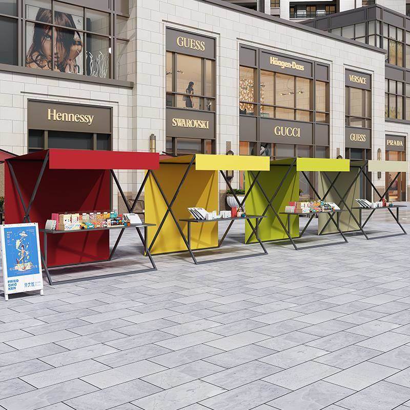 夜市摆摊架子户棚铁架集市地摊货无品牌\/架商业街网外红展艺示摊