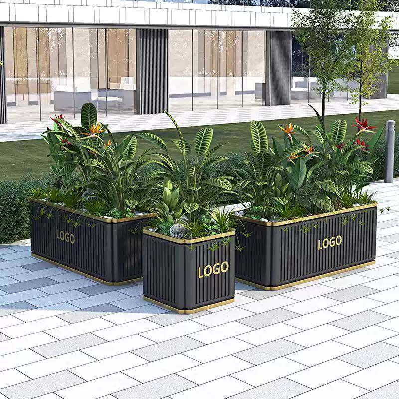 户外不钢花箱锈组合政庭院21餐厅商街铁艺定制市外摆隔断围栏业花,商业/办公家具,花坛/花箱,淘宝优惠券,粉丝福利购,淘宝优惠卷