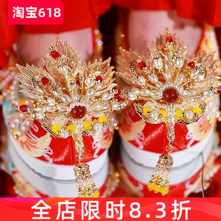 婚鞋 新娘结婚绣花鞋 女中式 舞绣缘原创秀禾鞋 红色汉服婚礼汉服鞋 子