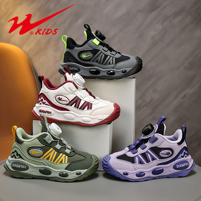 双星童鞋运动鞋女孩爆款2025秋季新款潮流百搭户外皮面男童鞋