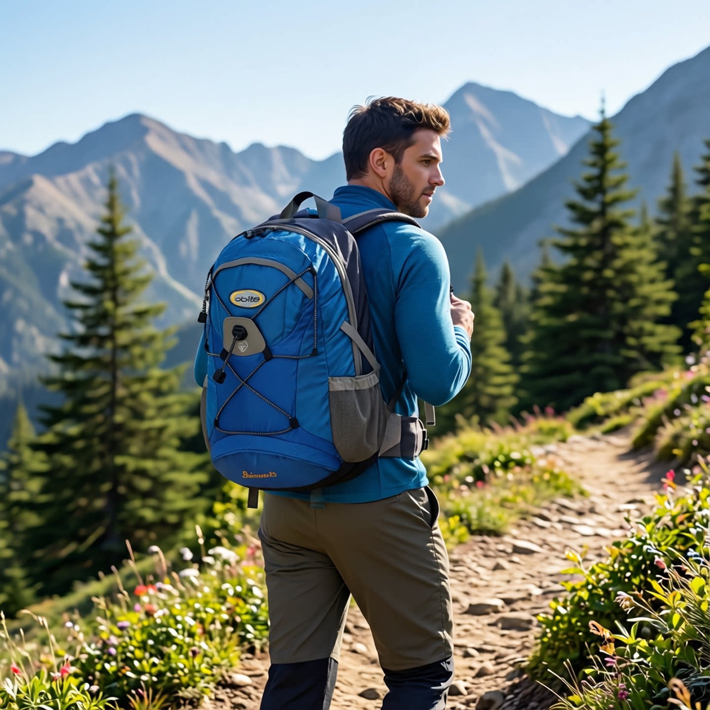 Doite山地车公路自行单车骑行双肩包户外登山徒步旅行水袋背包25L