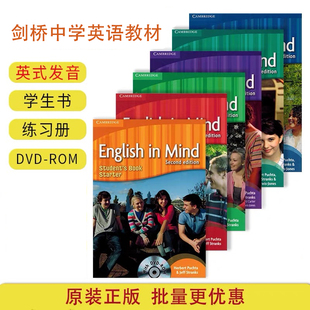starter 剑桥原版 正版 PET剑桥中学英语教材英版 考级KET 5课本练习册 English mind