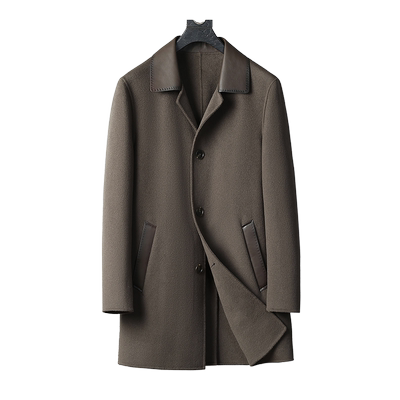 中长款纯羊毛绵羊皮装饰双面呢