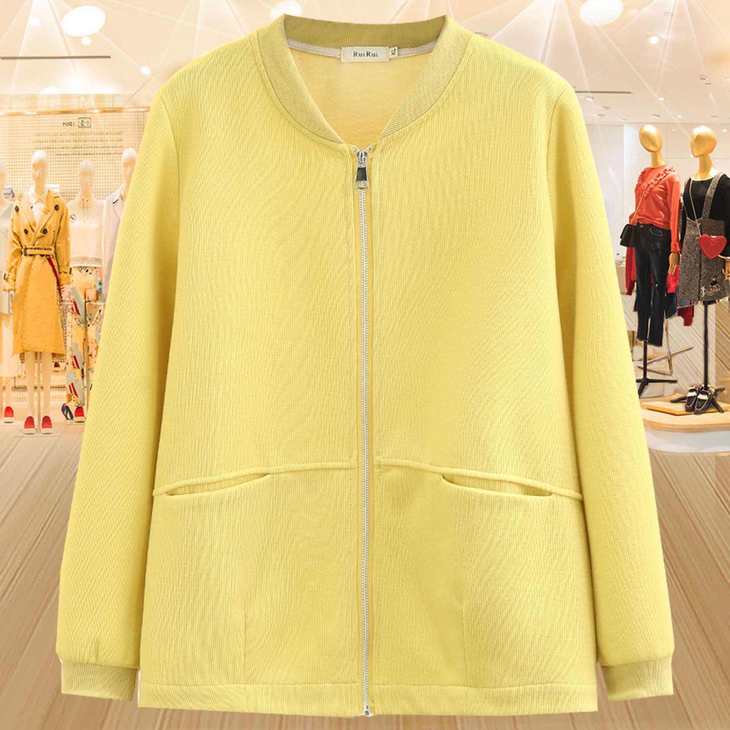 大码棒球服外套女2025秋季妈妈装