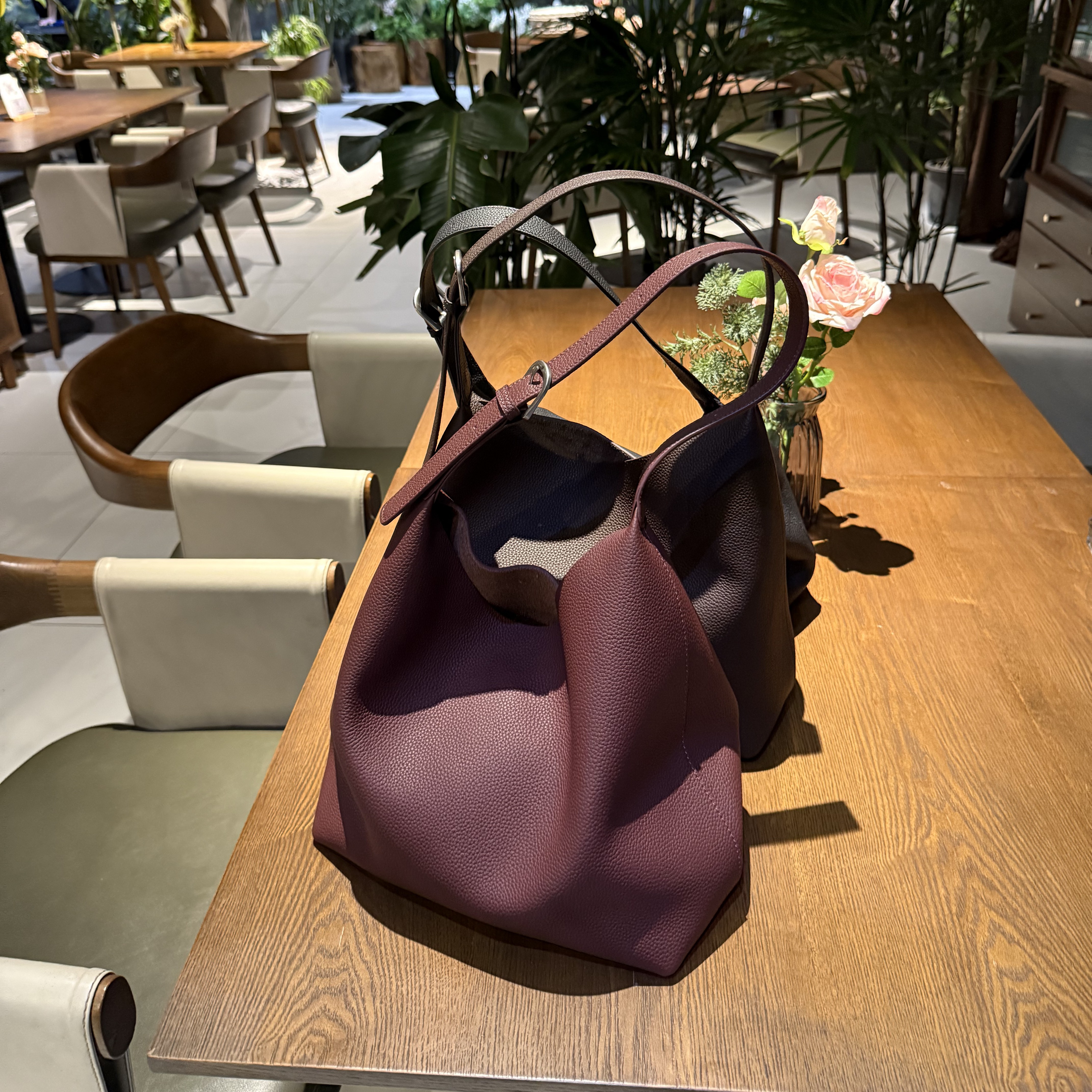 【慕懿时袋】新款女包时尚休闲百搭腋下子母包软皮购物袋包89048