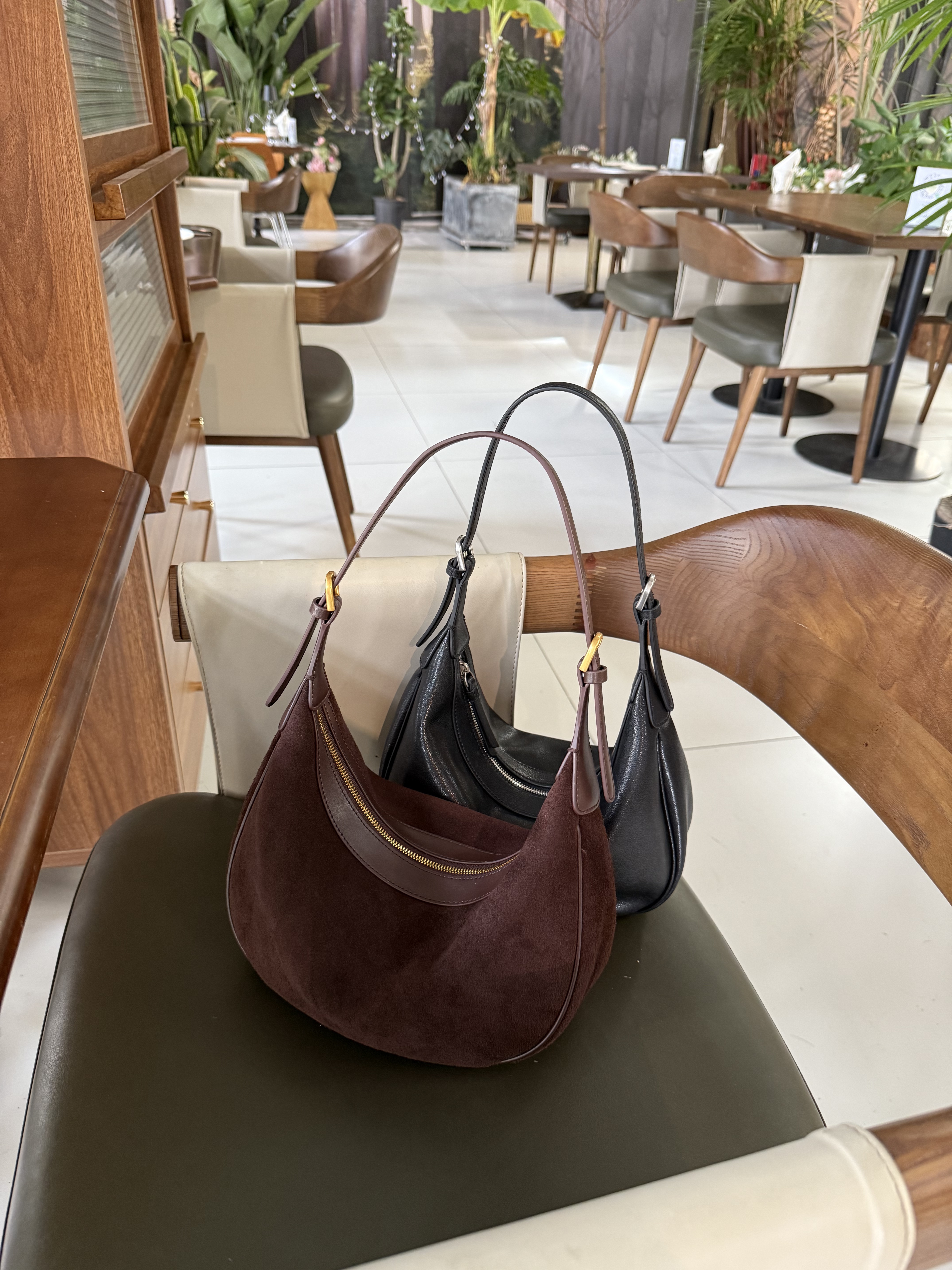 【慕懿时袋】2025秋冬新款高定简约通勤百搭时尚单肩月亮包