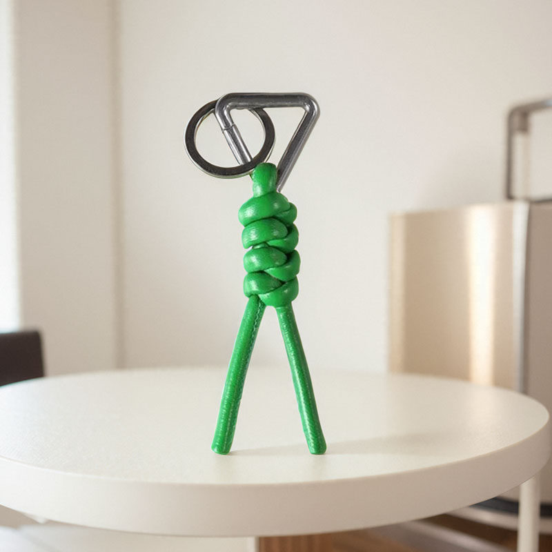 汽车钥匙扣真皮编制金刚结BV三角钥匙链包挂件男女高档创意礼物