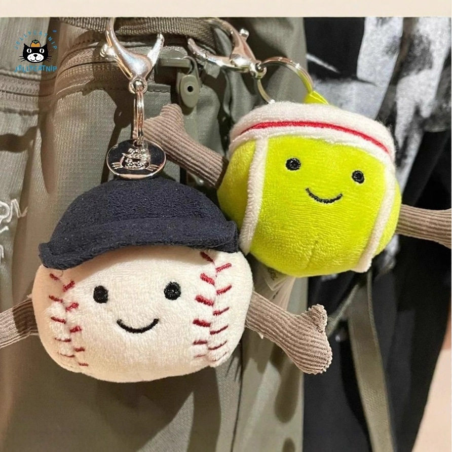 跨境jc同款趣味网球棒球包包挂饰毛绒公仔钥匙扣,玩具/童车/益智/积木/模型,毛绒/玩偶/公仔/布艺类玩具,淘宝优惠券,粉丝福利购,淘宝优惠卷