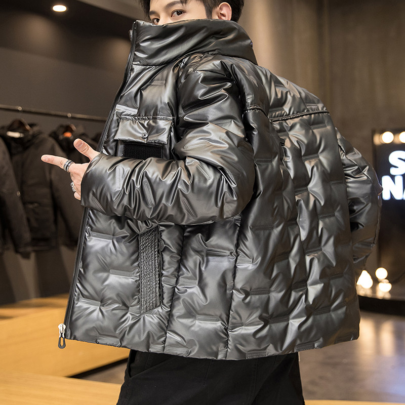 冬装新款潮牌90%白鸭绒亮色羽绒服男士百搭外套A438-2718,男装羽绒服,电商A438