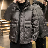 冬装新款潮牌90%白鸭绒羽绒服男士潮流大码外套A438-2719，男装羽绒服，电商A438