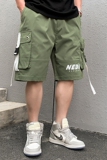 短裤男夏季宽松休闲中裤ins潮牌外穿五分工装裤子A438-5203-P45，男装牛仔裤，电商A438