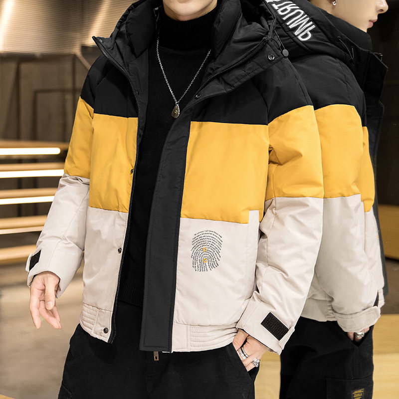 冬装新款90%白鸭绒插色连帽羽绒服男士潮流外套A438-612,男装羽绒服,电商A438