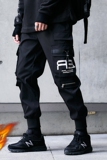 5163冬装新款加绒加厚潮牌大口袋工装裤男宽松束脚裤，男装休闲裤，电商A438