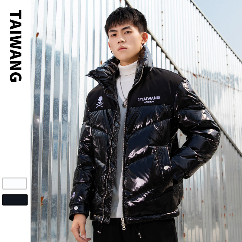 2020冬季新款80%白鸭绒潮牌亮色羽绒服男插色外套 A438-853-P170图片