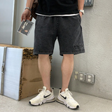 2022牛仔短裤男潮夏季五分破洞复古潮牌休闲男短裤A438-5227-P45，男装牛仔裤，电商A438