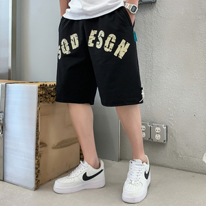 短裤男士夏季潮牌休闲运动马裤直筒潮流五分中裤A438-5220-P43