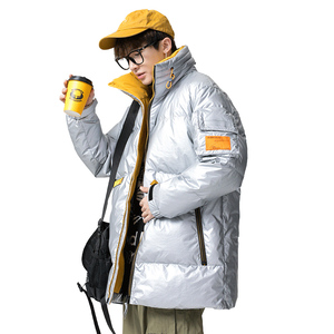 冬季新款90%白鸭绒港风宽松羽绒服男潮流立领外套 A438-2727图片