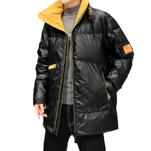冬季新款潮牌亮色中长款立领羽绒服男士宽松外套 A438-2727图片
