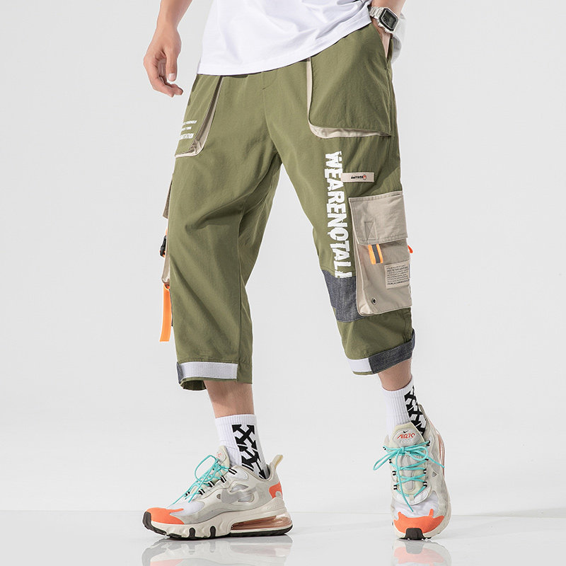 夏季2025新款工装七分裤学生男潮休闲裤A438-C3007-P4579,男装牛仔裤,电商A438