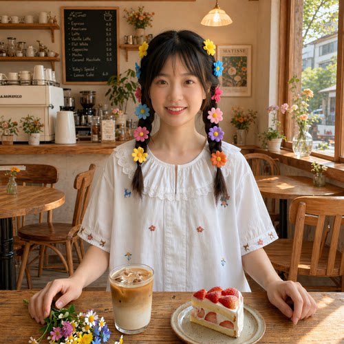 日系软妹纯棉娃娃领荷叶边衬衫女