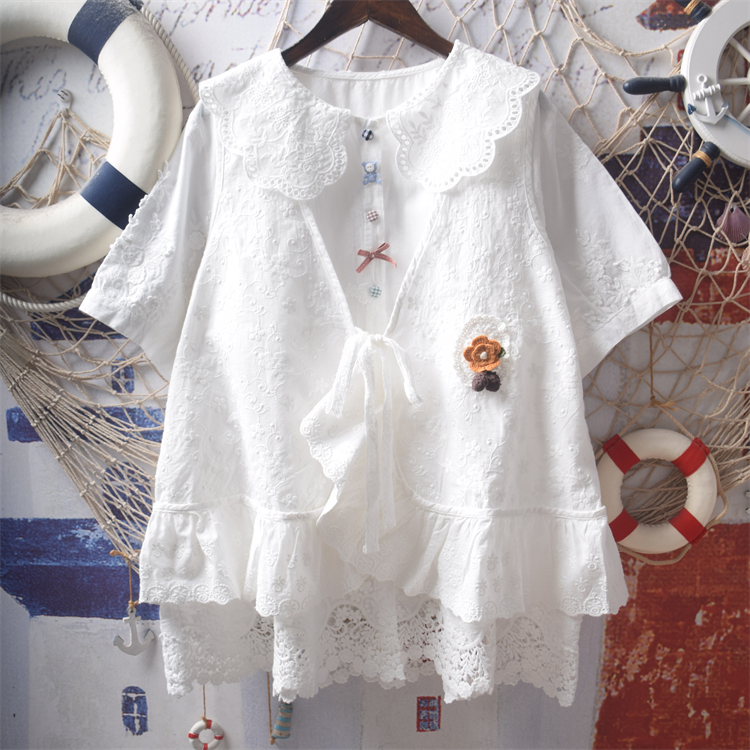 日系软妹森女马甲开衫女甜美ins