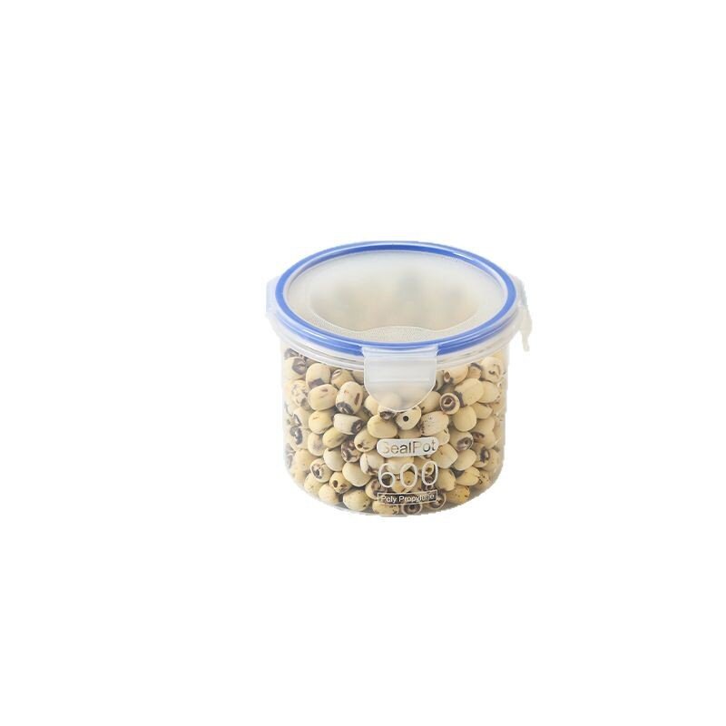 2个密封大号透明塑料密封罐奶粉罐食品罐子厨房杂粮收纳盒储物罐