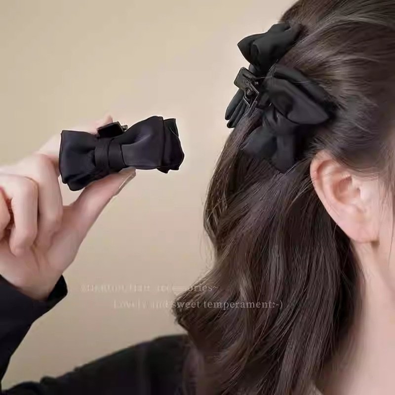 公主头黑色高颅顶蝴蝶结小抓夹女感刘海夹发卡侧边碎发夹头饰,饰品/流行首饰/时尚饰品新,民族风发饰,淘宝优惠券,粉丝福利购,淘宝优惠卷