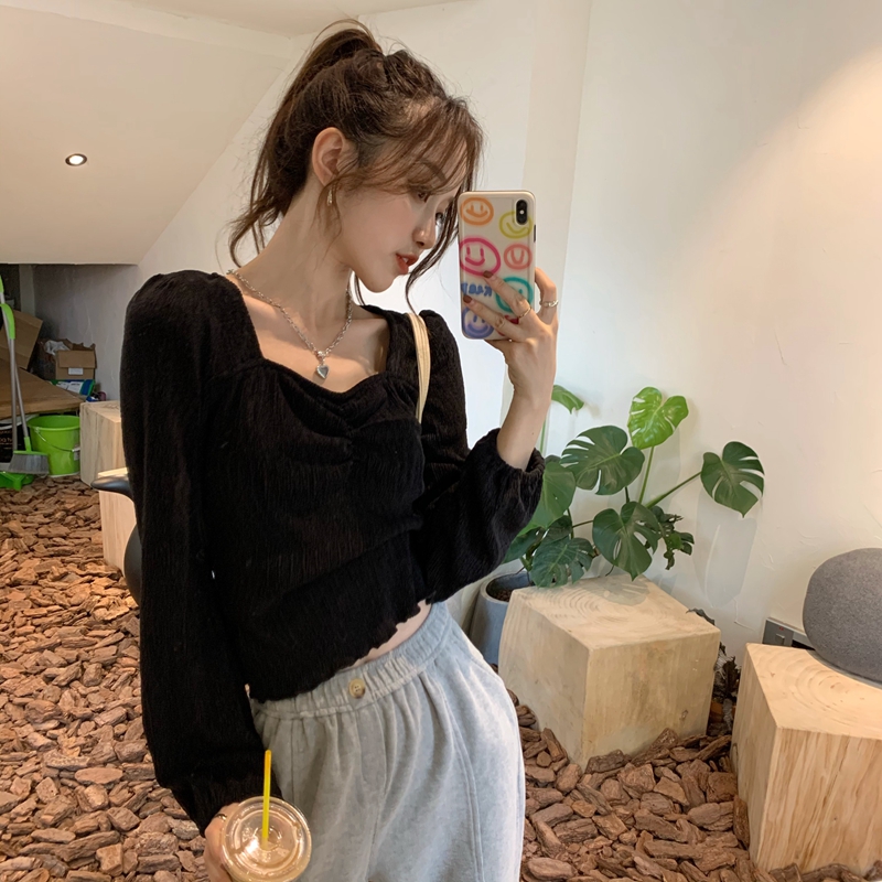 2020 new cashmere slim long sleeve base coat