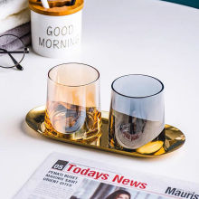 轻奢玻璃牙刷杯高颜值漱口杯家用情侣洗漱杯民宿简约酒店刷牙杯子