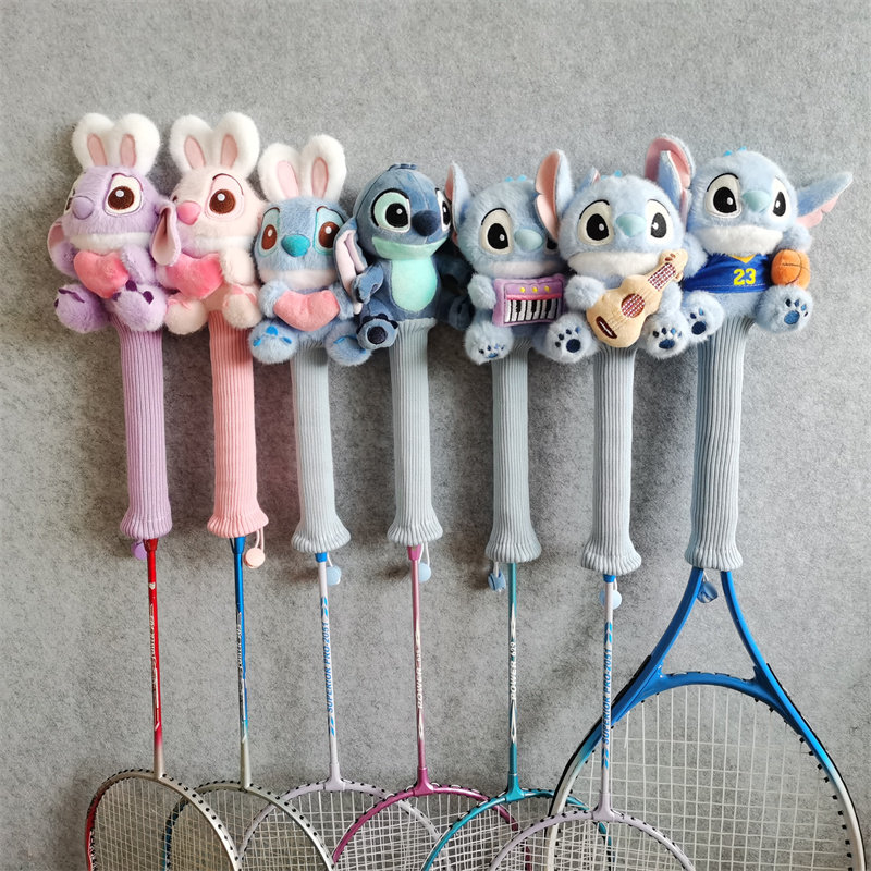 星际宝贝网球拍手柄套握把保护套史迪仔手工造羽毛拍柄套握把保护